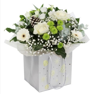 Christmas, flowers, florals, bouquet, arrangement, gift, luxury, florist, local, seasonal, harold wood, romford, havering
