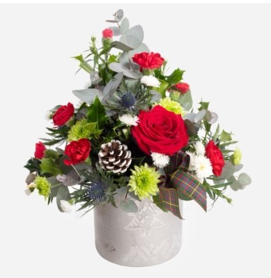 Christmas, flowers, florals, bouquet, arrangement, gift, luxury, florist, local, seasonal, harold wood, romford, havering