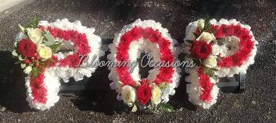 letters, name, pop, pops, grandad, funeral flowers, oasis, tribute, wreath, harold wood, romford, havering, delivery