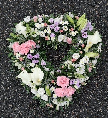 heart, colourful, white, male, female, funeral, tribute, wreath, flowers, florist, delivery, harold wood, romford havering