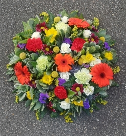 posy, posies, funeral, tribute, wreath, bright, funky,  oasis, flowers, florist, delivery, harold wood, romford, havering