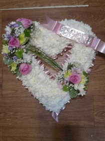 heart, colourful, white, male, female, funeral, tribute, wreath, flowers, florist, delivery, harold wood, romford havering