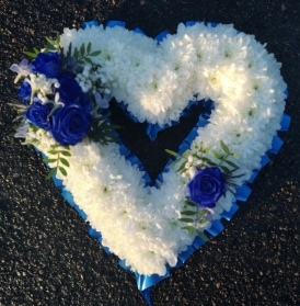 heart, colourful, white, male, female, funeral, tribute, wreath, flowers, florist, delivery, harold wood, romford havering