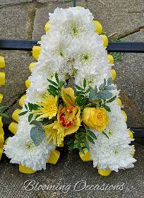 letters, name, create your own, names,   funeral flowers, oasis, tribute, wreath, harold wood, romford, havering delivery