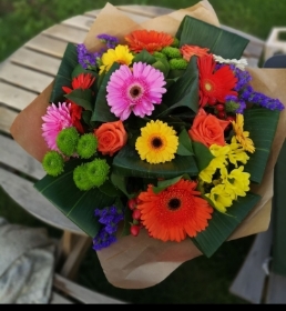 bright, mixed, flowers, colourful, gift, bouquet, florist, harold wood, romford, havering