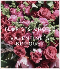 red rose valentines day February 14th florists choice gift bouquet