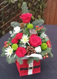 Christmas, flowers, florals, bouquet, arrangement, gift, luxury, florist, local, seasonal, harold wood, romford, havering