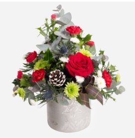Christmas, flowers, florals, bouquet, arrangement, gift, luxury, florist, local, seasonal, harold wood, romford, havering