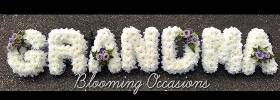 letters, name, Grandma, gran, granny, grannie, funeral flowers, oasis, tribute, wreath, harold wood, romford, havering, delivery