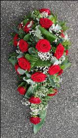 red roses funeral spray oasis flowers florist harold wood romford