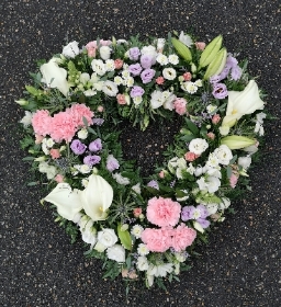 heart, colourful, white, male, female, funeral, tribute, wreath, flowers, florist, delivery, harold wood, romford havering